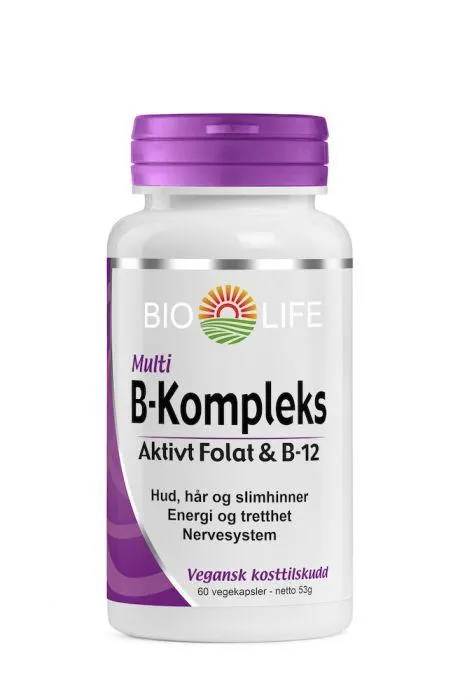 Bio Life Multi B-Kompleks 60 kapsler