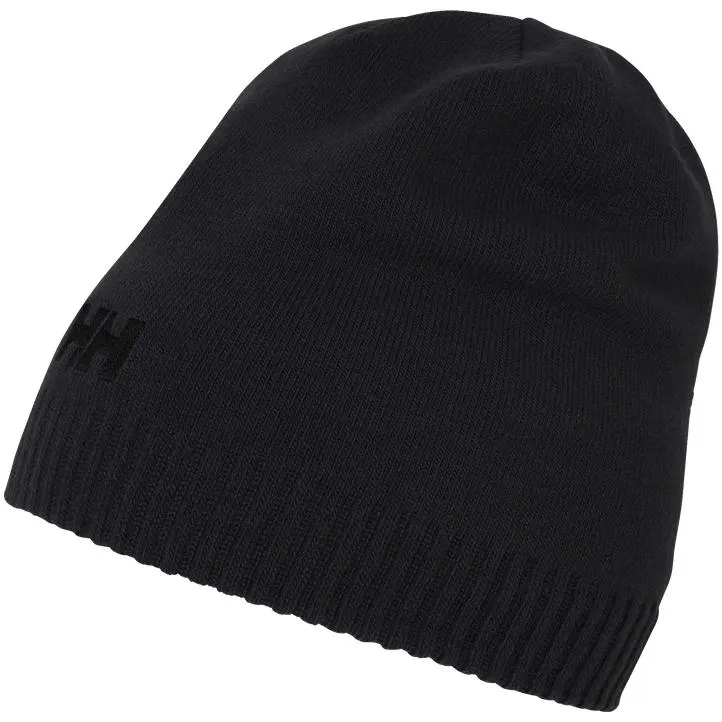 Brand Beanie, lue unisex , Svart