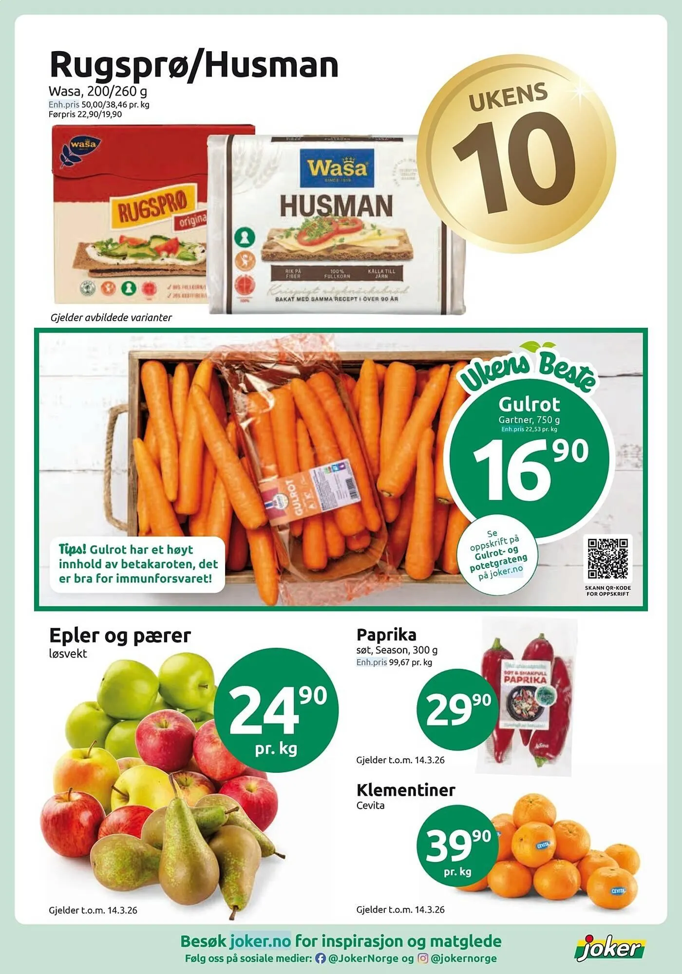 Joker kundeavis fra 3. mars til 7. mars 2026 - kundeavisside 2