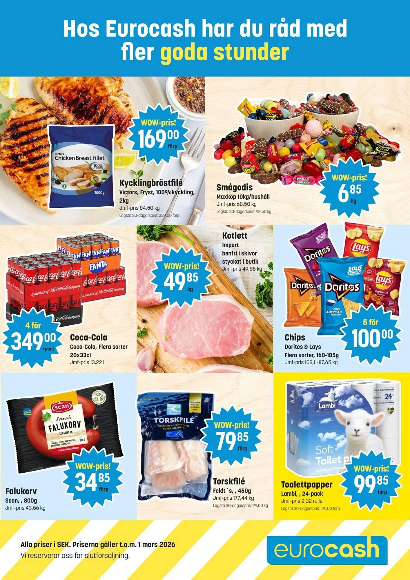 Eurocash kundeavis fra 23. februar til 2. mars 2026 - kundeavisside 1