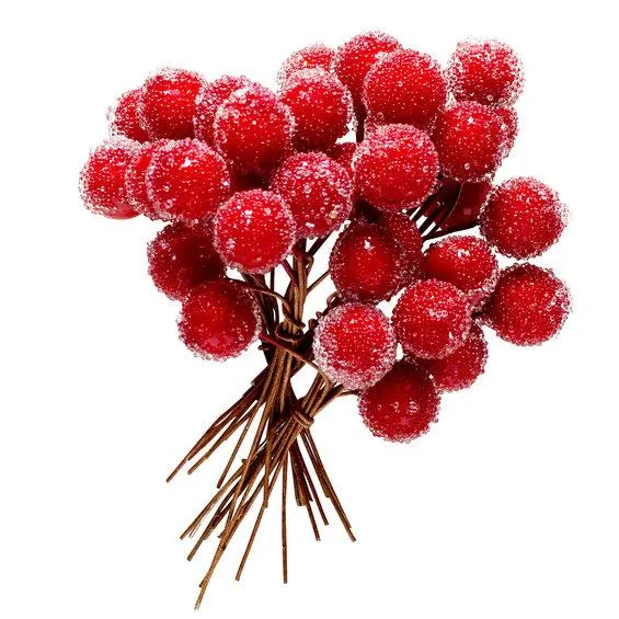 Frostede bær Ø10mm Røde 100stk