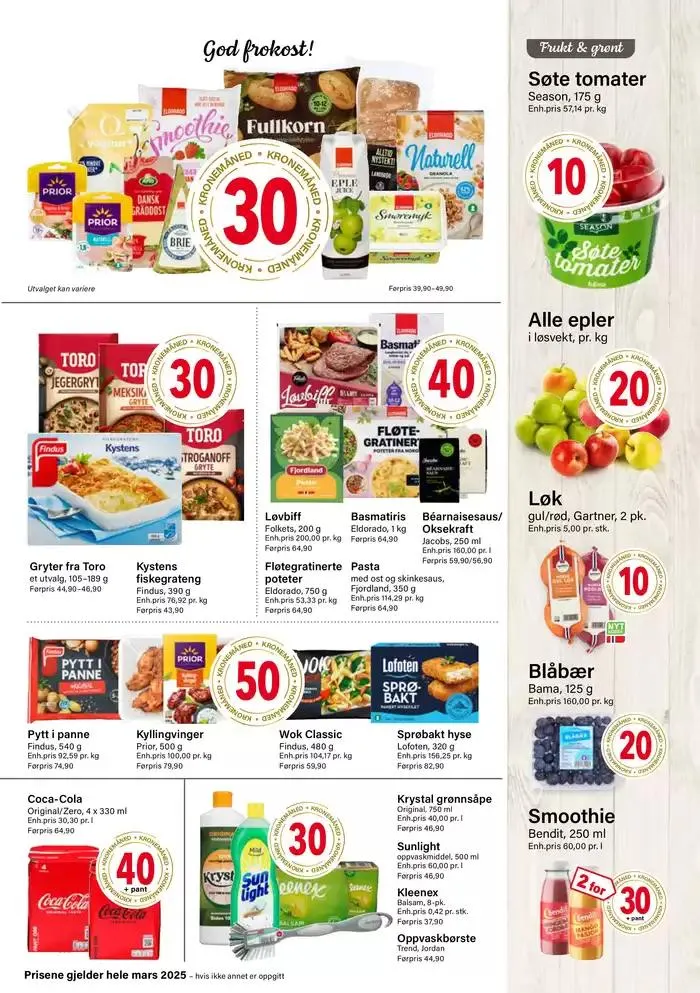 Kronemåned fra 3. mars til 31. mars 2025 - kundeavisside 3