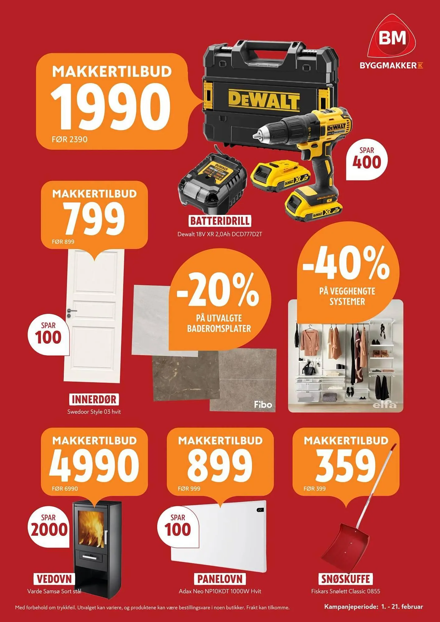 Byggmakker kundeavis fra 1. februar til 22. februar 2026 - kundeavisside 2