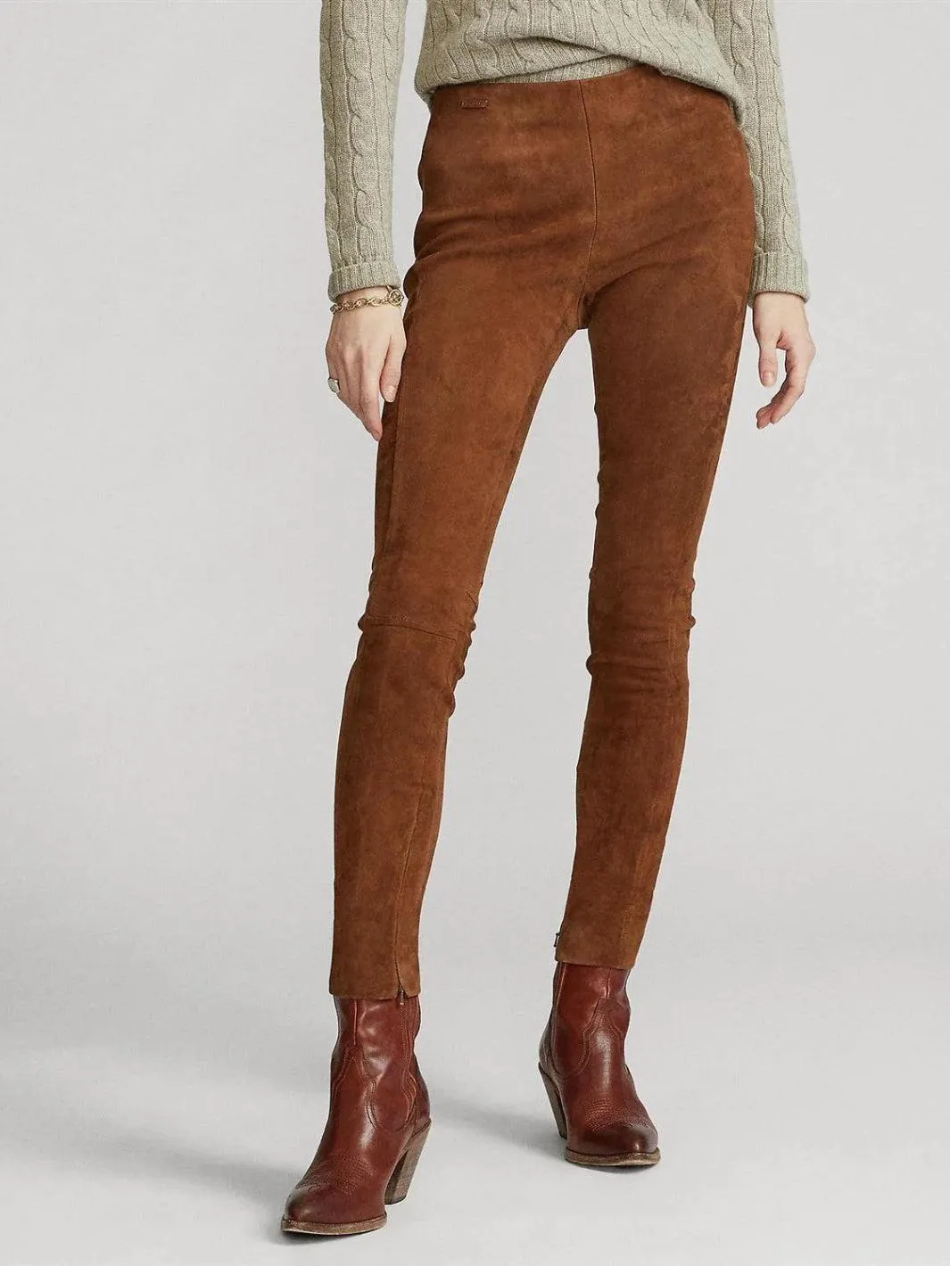 LELAND SKINNY PANT Brun