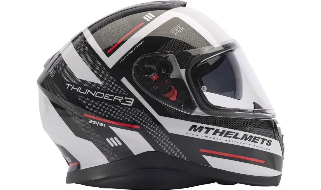 Hjelm MT Thunder3 SV sort/rød L