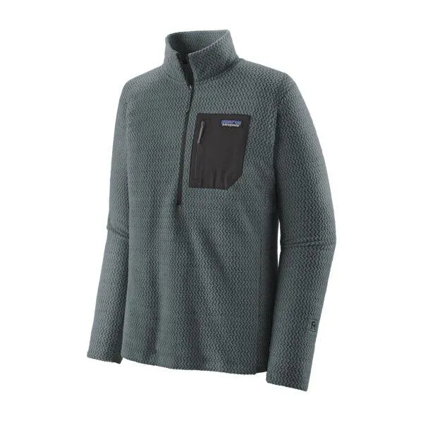 Patagonia Mens R1 Air Zip Neck Nouveau Green