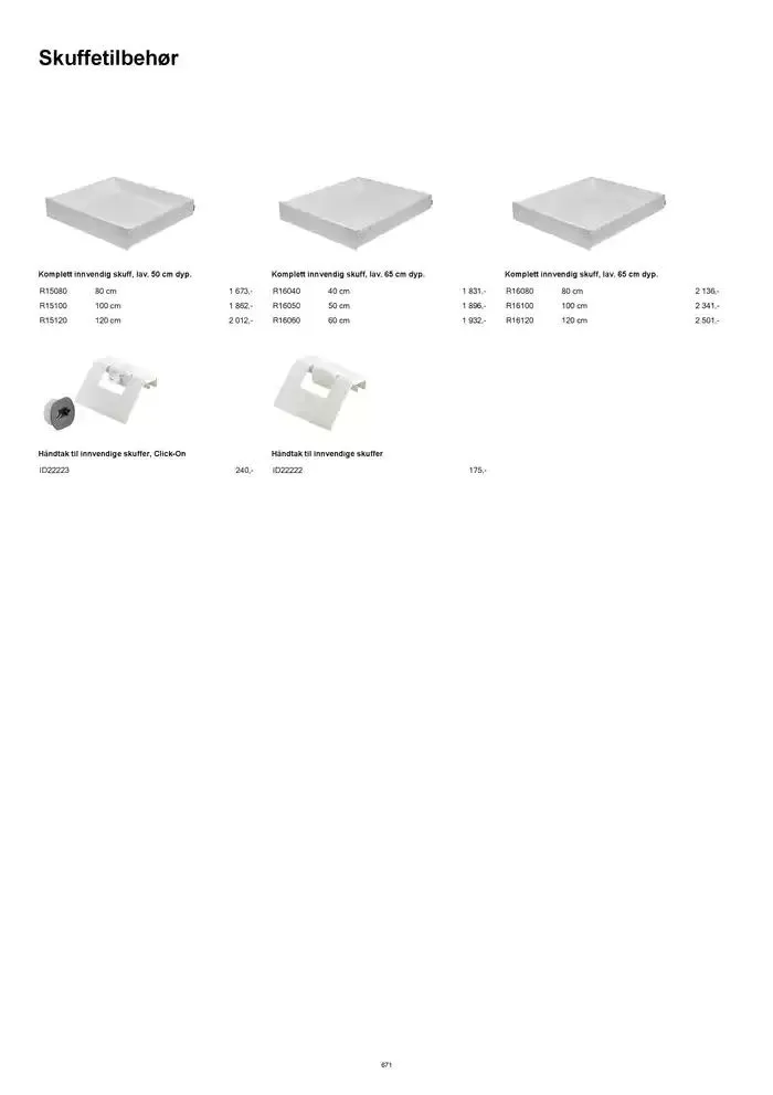 kvik kjøkken Prisliste. fra 1. januar til 31. desember 2025 - kundeavisside 671