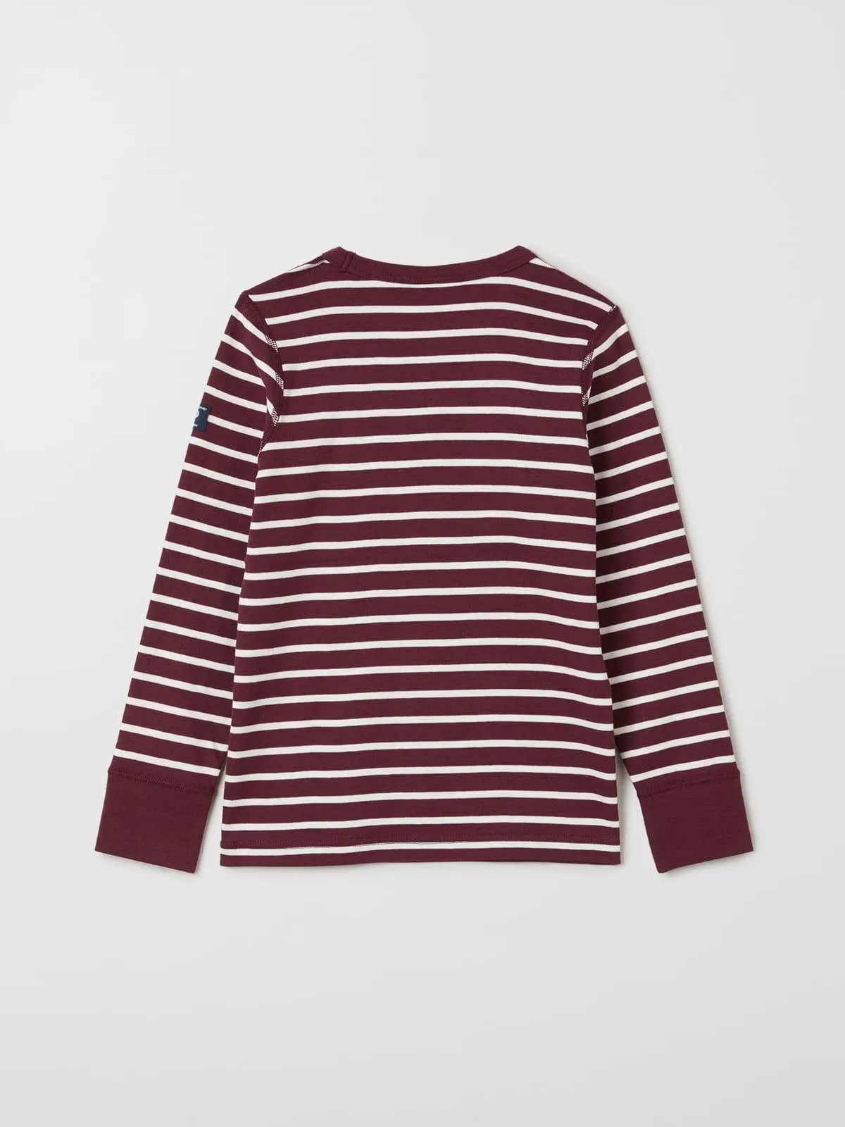 Langermet T-skjorte stripet