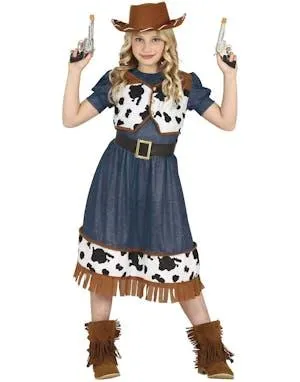 Denim Cowgirl Kostyme til Barn