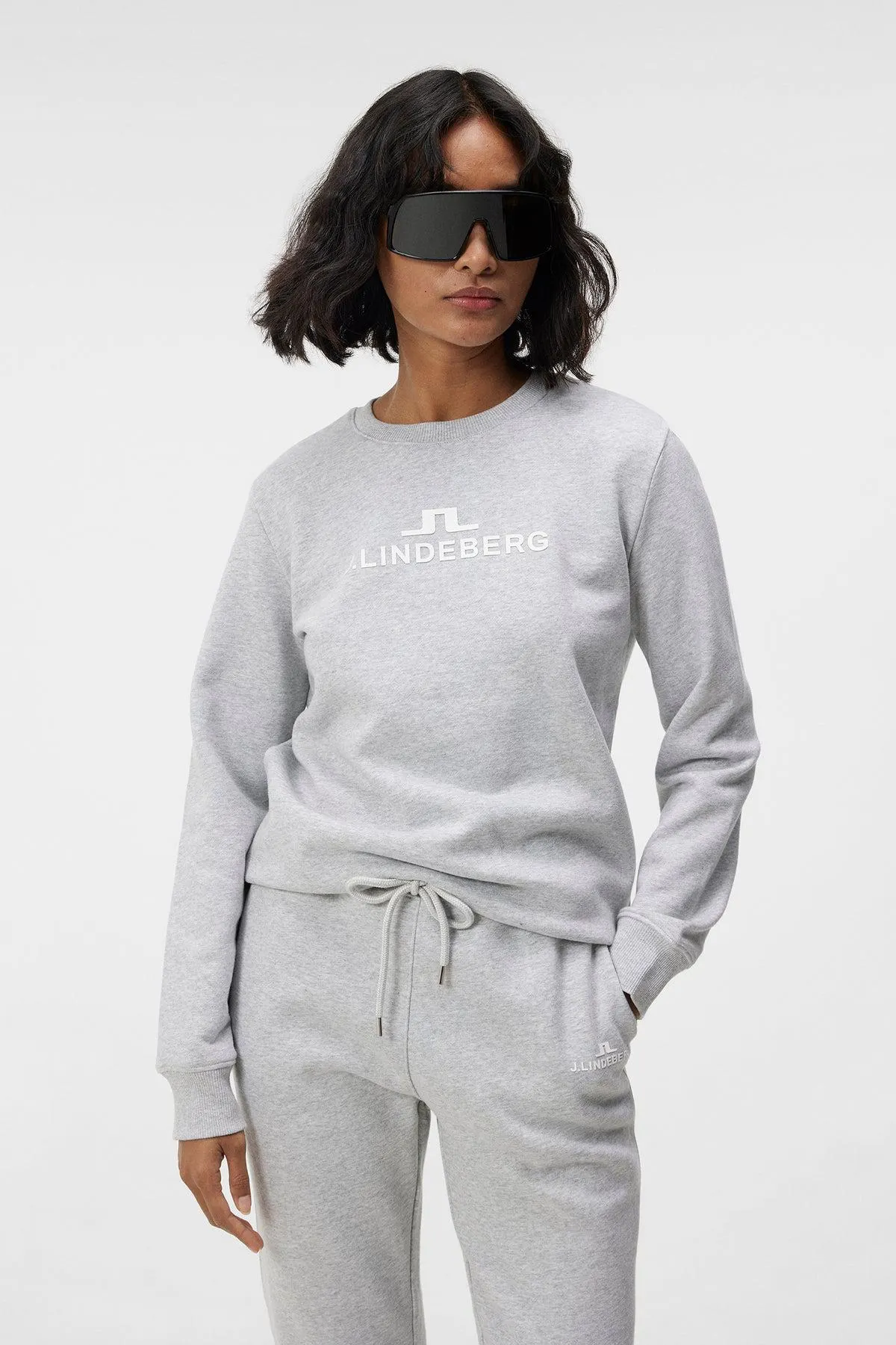 W Alpha Crew Neck Light Grey Melange