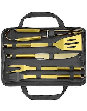 Gullfarget Grillsett for Millionærer