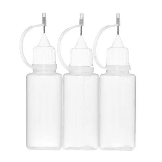 Flaske med nålespiss / pipette, 20 ml, 3-pakning