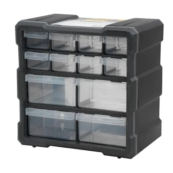 SORTIMENTBOKS ORGANIZER 12SKUFFER