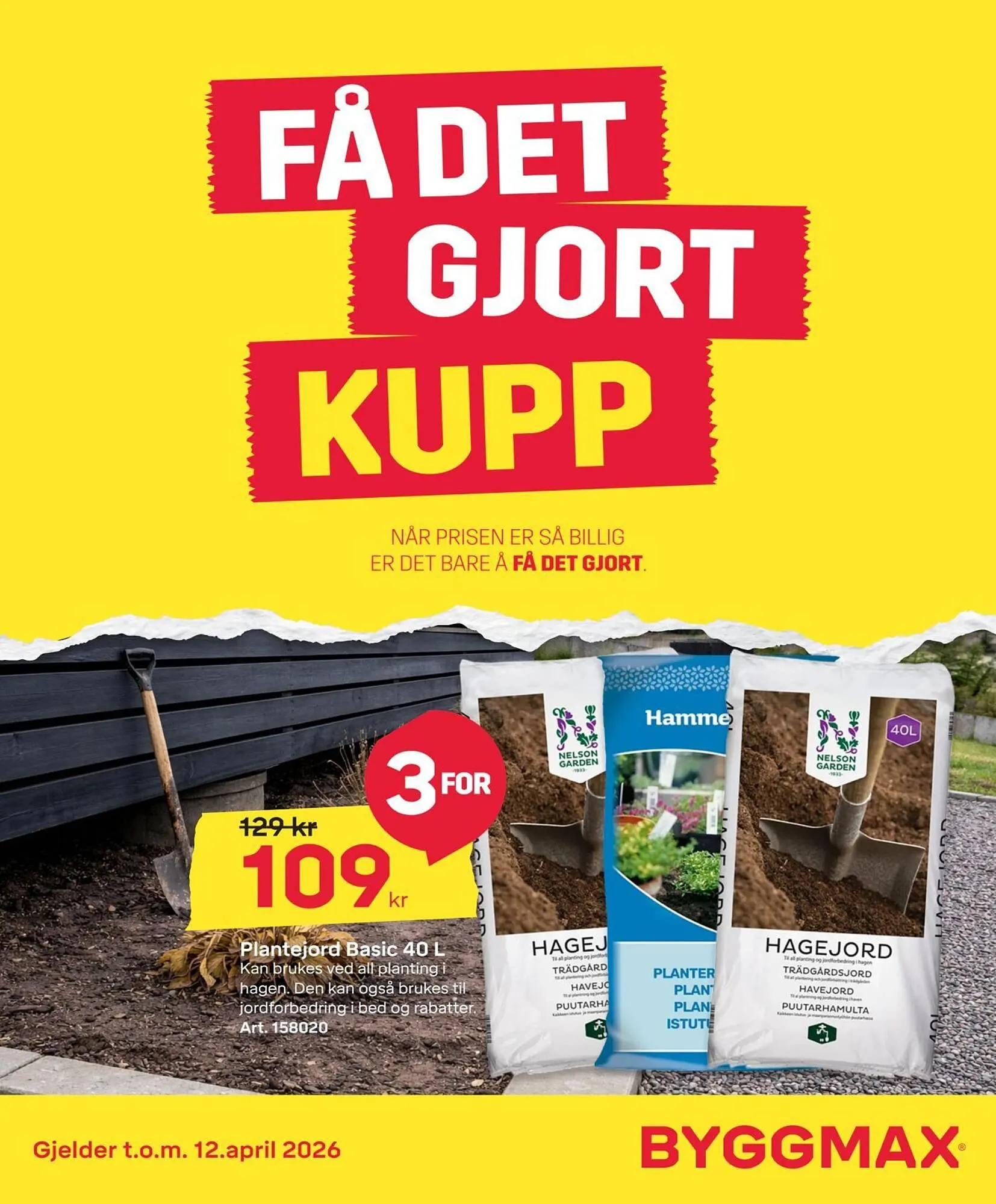 Byggmax kundeavis fra 9. april til 13. april 2026 - kundeavisside 1