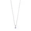 Halssmykke Ametyst 375 Hvitt Gull