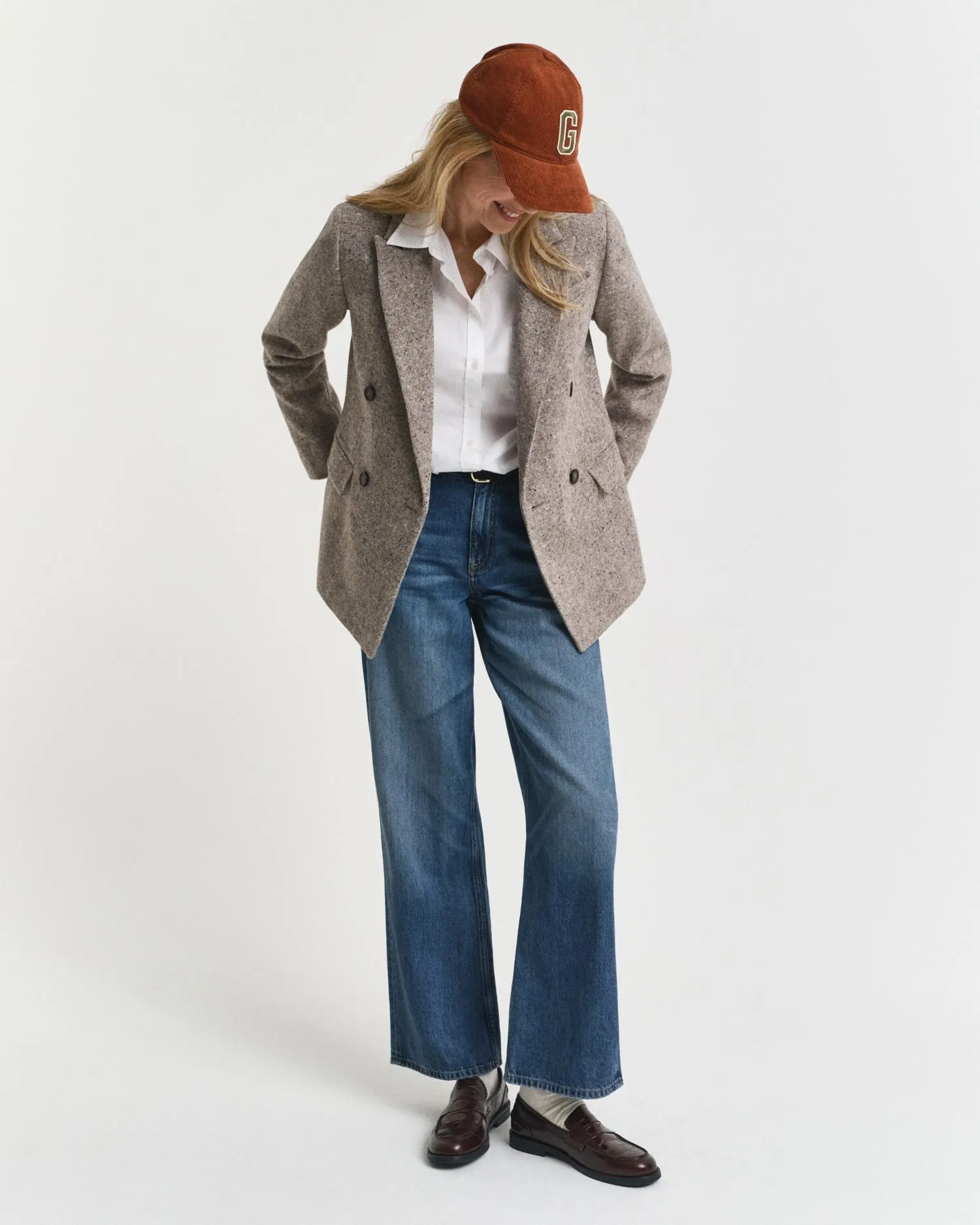 Regular fit blazer i ull