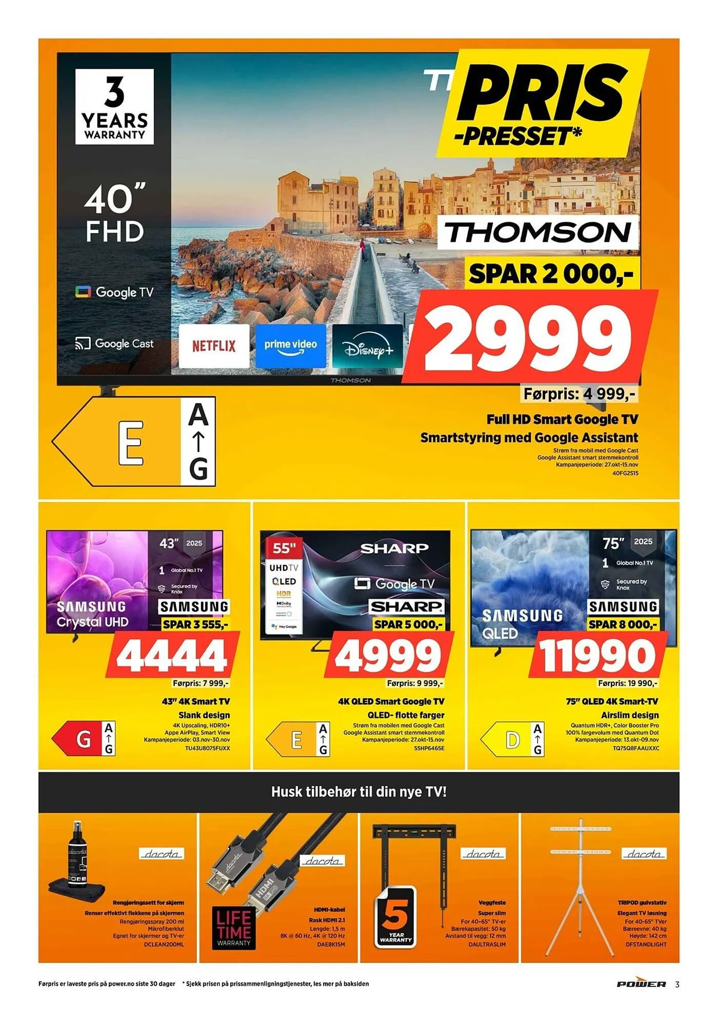 POWER kundeavis fra 3. november til 9. november 2025 - kundeavisside 3