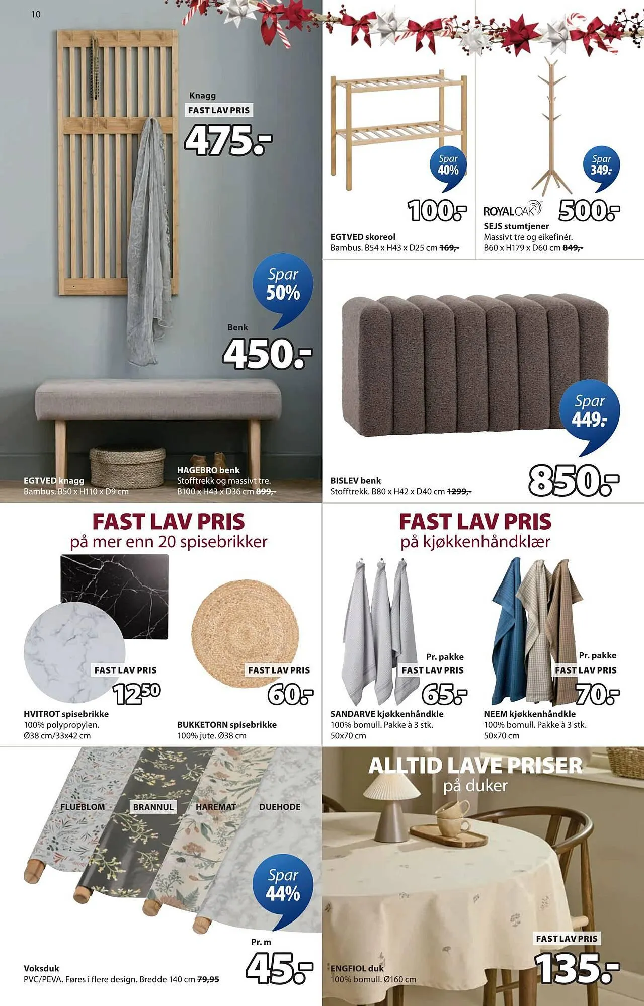 JYSK kundeavis fra 15. desember til 23. desember 2025 - kundeavisside 10