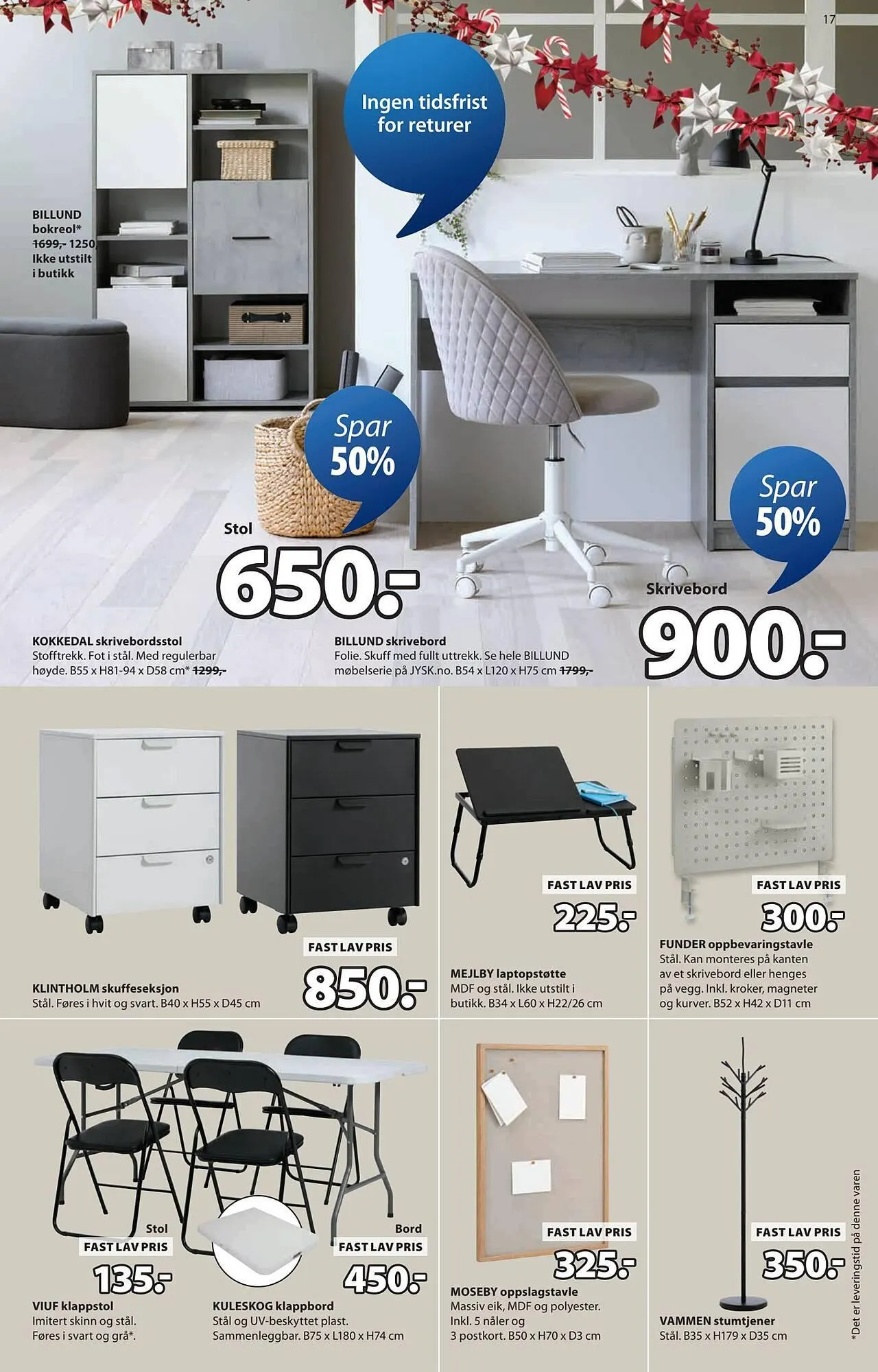 JYSK kundeavis fra 1. desember til 14. desember 2025 - kundeavisside 17