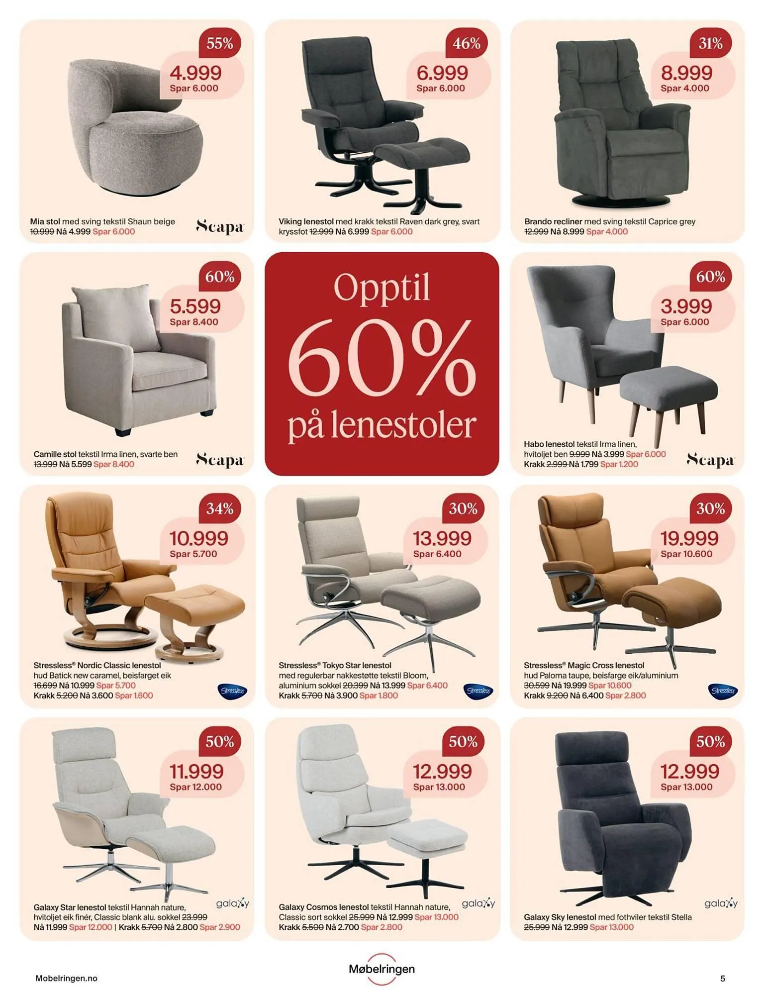 Møbelringen kundeavis fra 24. mars til 28. april 2026 - kundeavisside 5