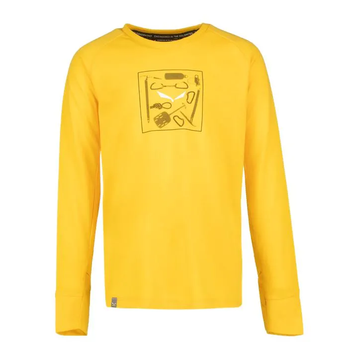 Pure Graphic Dry Long Sleeve, genser junior, Gul