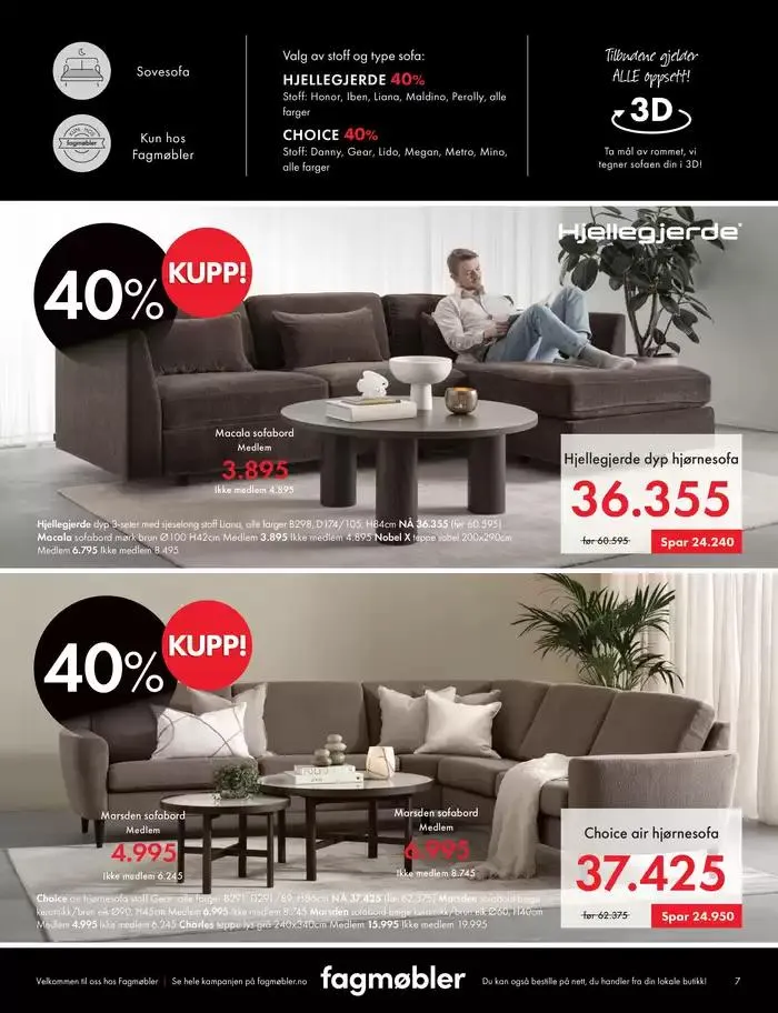 Fagmøbler Kundeavis fra 1. februar til 15. februar 2025 - kundeavisside 7