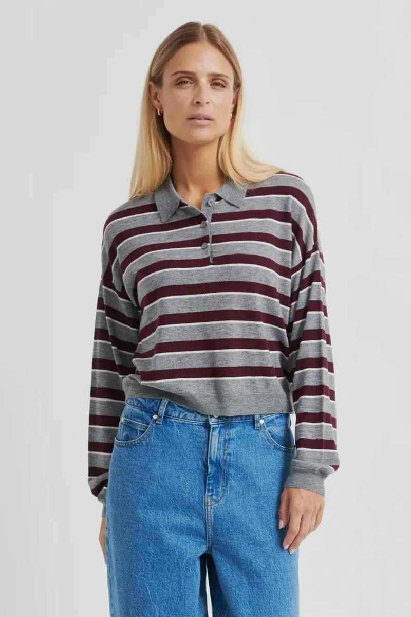 Miley Knit Collar Fudge