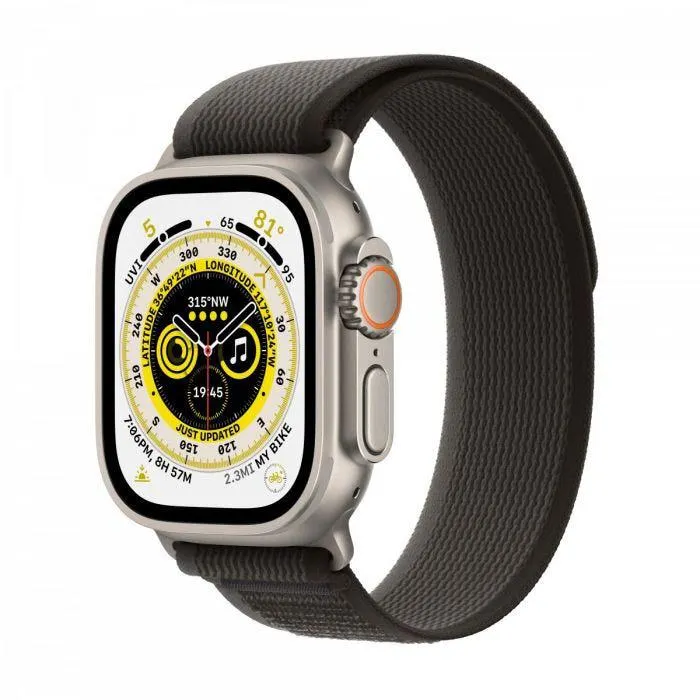 Apple Watch Ultra 49mm Titanium Black/Gray Trail Loop - S/M