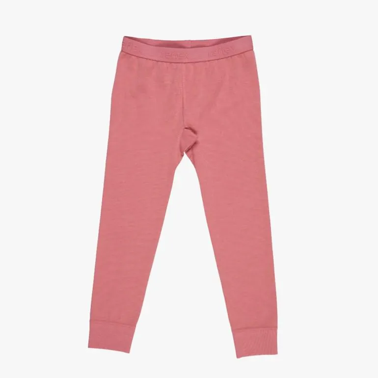 Snøfall longs solid ull/bomull, pink