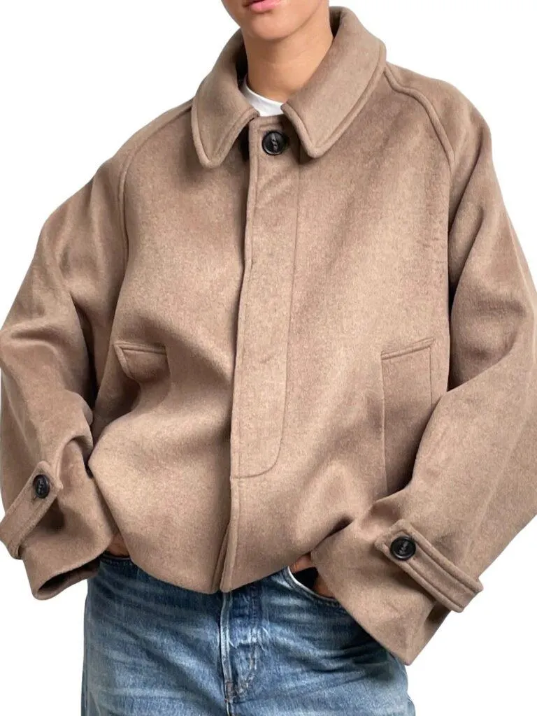 Gia Wool Jacket – Brun