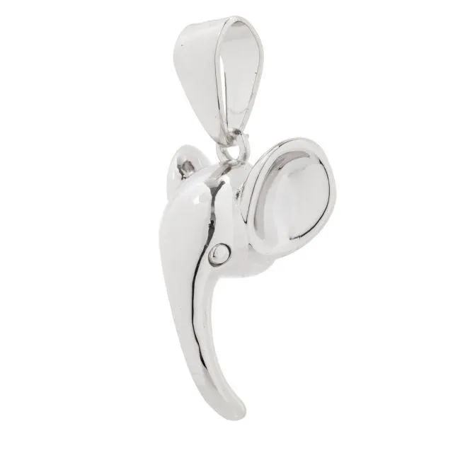 Elehead charm plain Silver