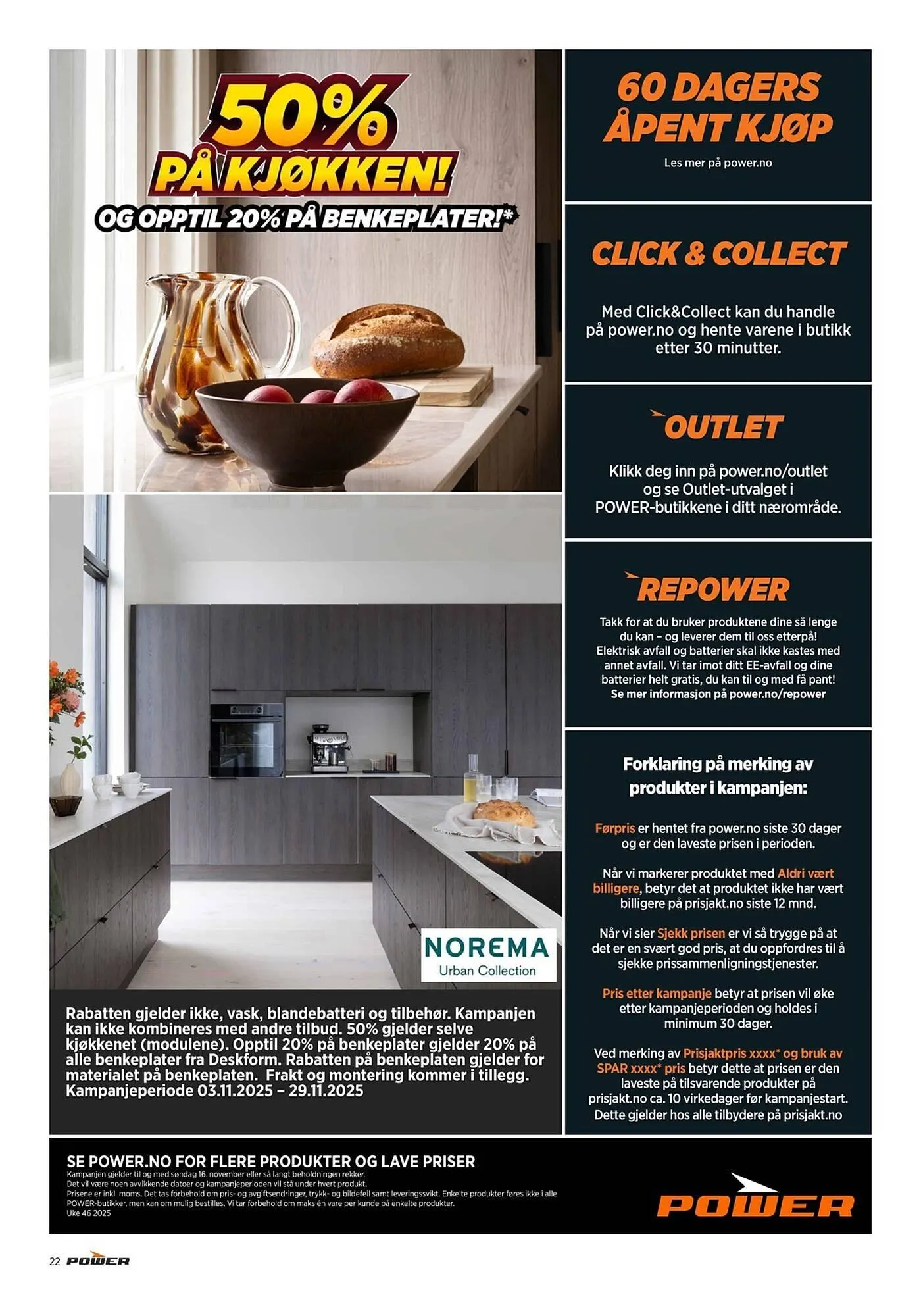 POWER kundeavis fra 10. november til 16. november 2025 - kundeavisside 22
