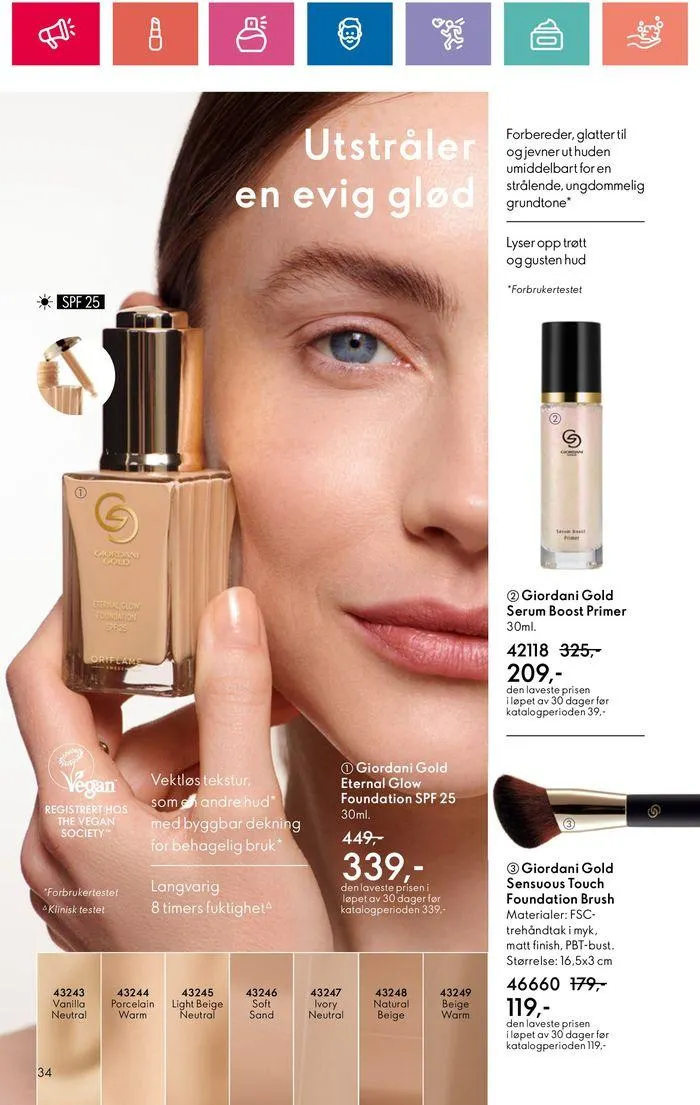 ORIFLAME Kundeavis fra 20. juni til 4. juli 2024 - kundeavisside 34