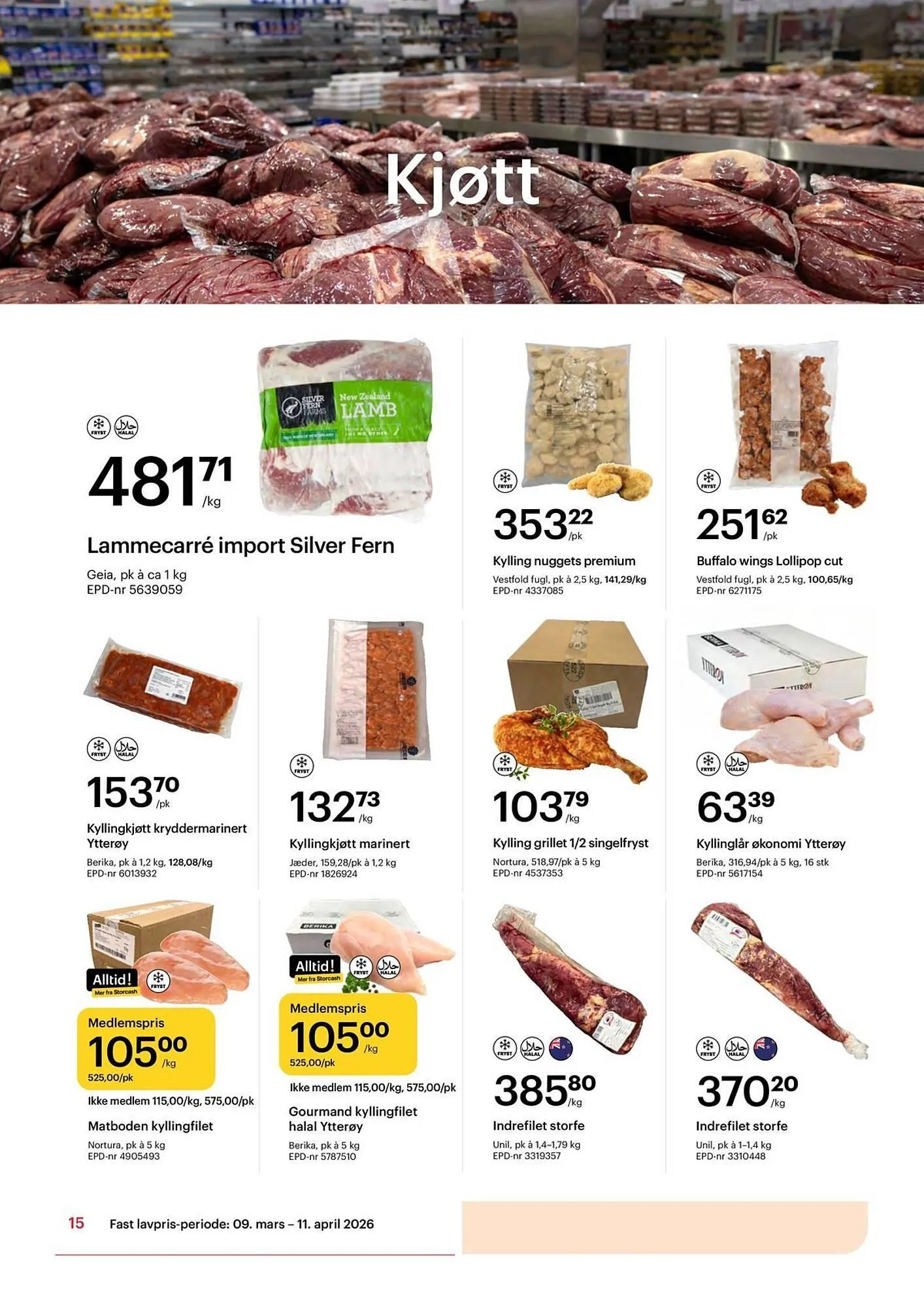 Storcash kundeavis fra 9. mars til 11. april 2026 - kundeavisside 15