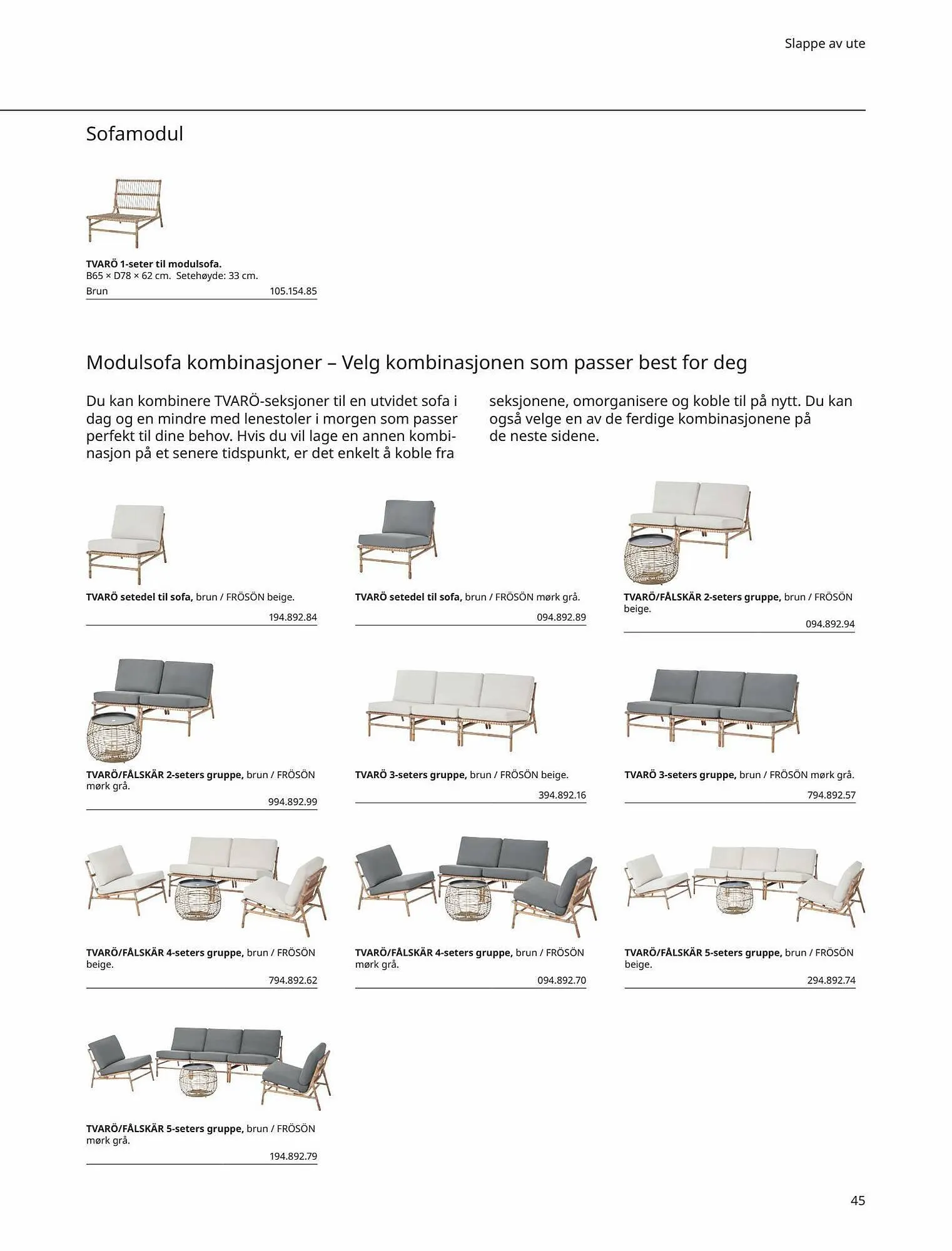 IKEA Kundeavis fra 5. mai til 31. august 2023 - kundeavisside 45