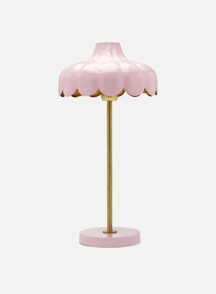 Wells bordlampe H50 - rosa/gull