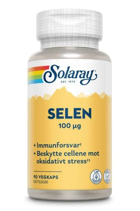 Solaray Selen 90 kapsler
