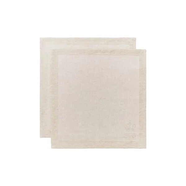 Waves serviett 2 stk., hvid