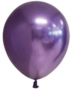 10 stk 30 cm - Lilla Glossy Mirror Ballonger