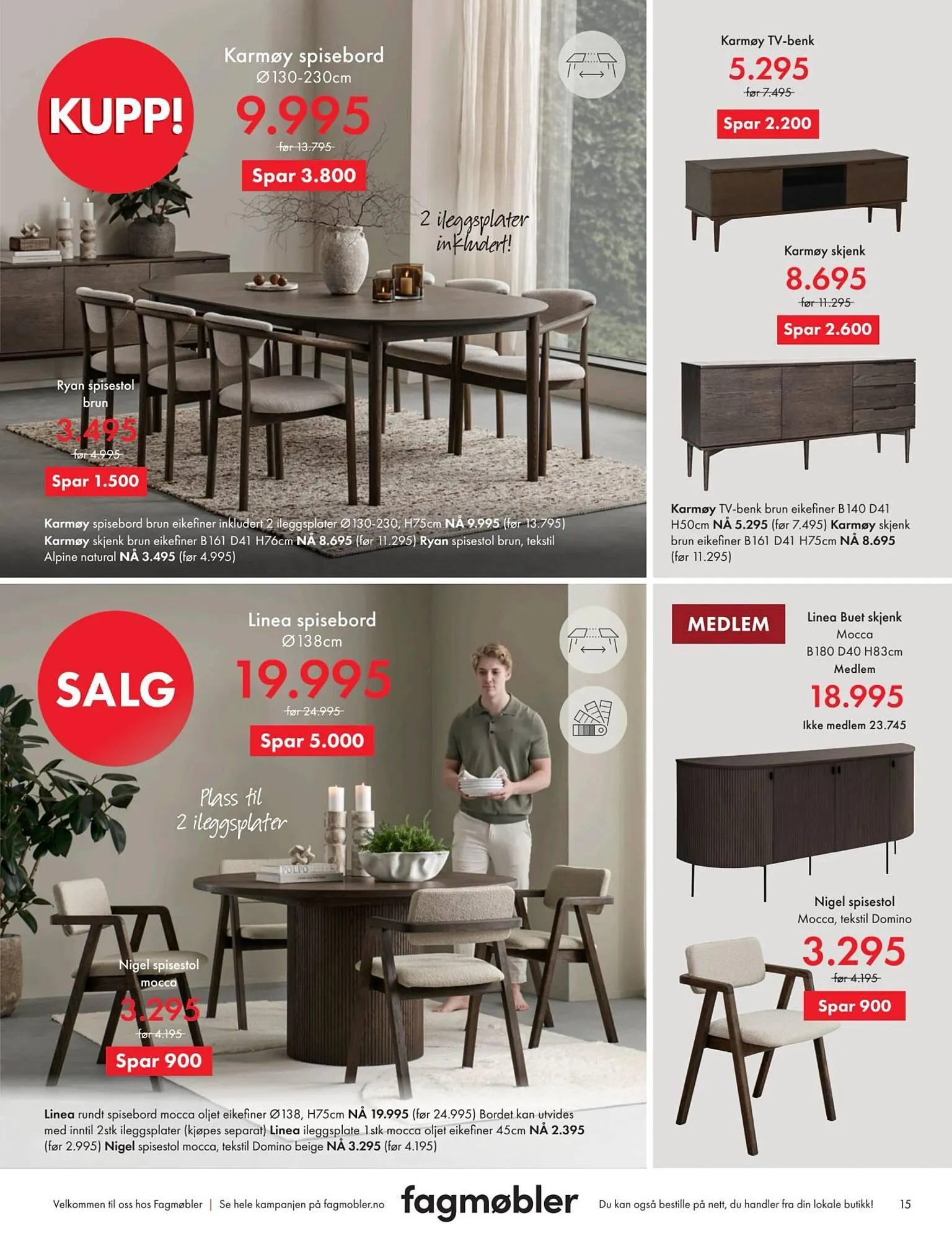 Fagmøbler kundeavis fra 1. februar til 1. mars 2026 - kundeavisside 15