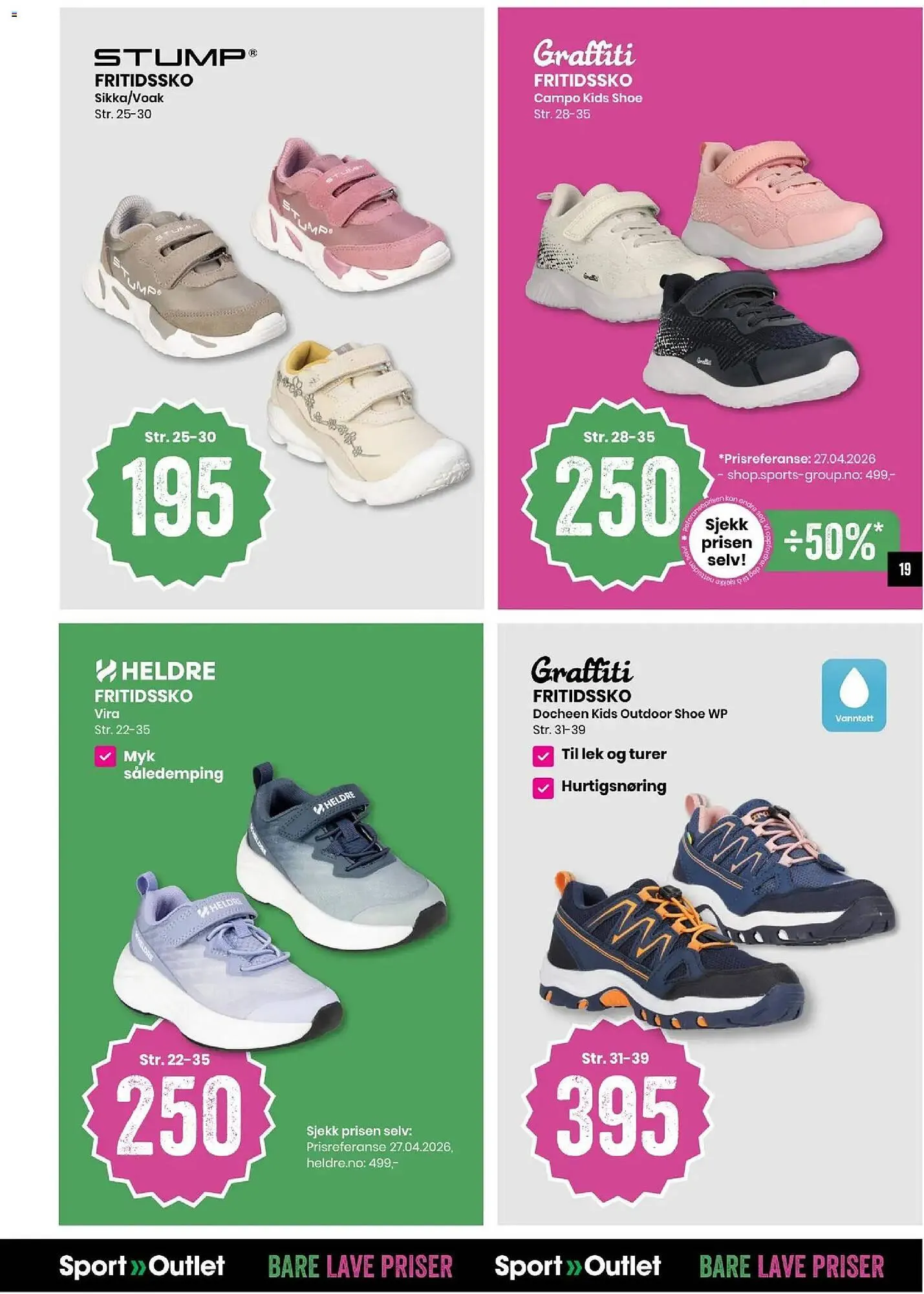 Sport Outlet kundeavis fra 12. mai til 17. mai 2026 - kundeavisside 19