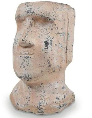 Stor Moai Plantepotte i Bettong - 40 cm høy og 10 kg tyngde