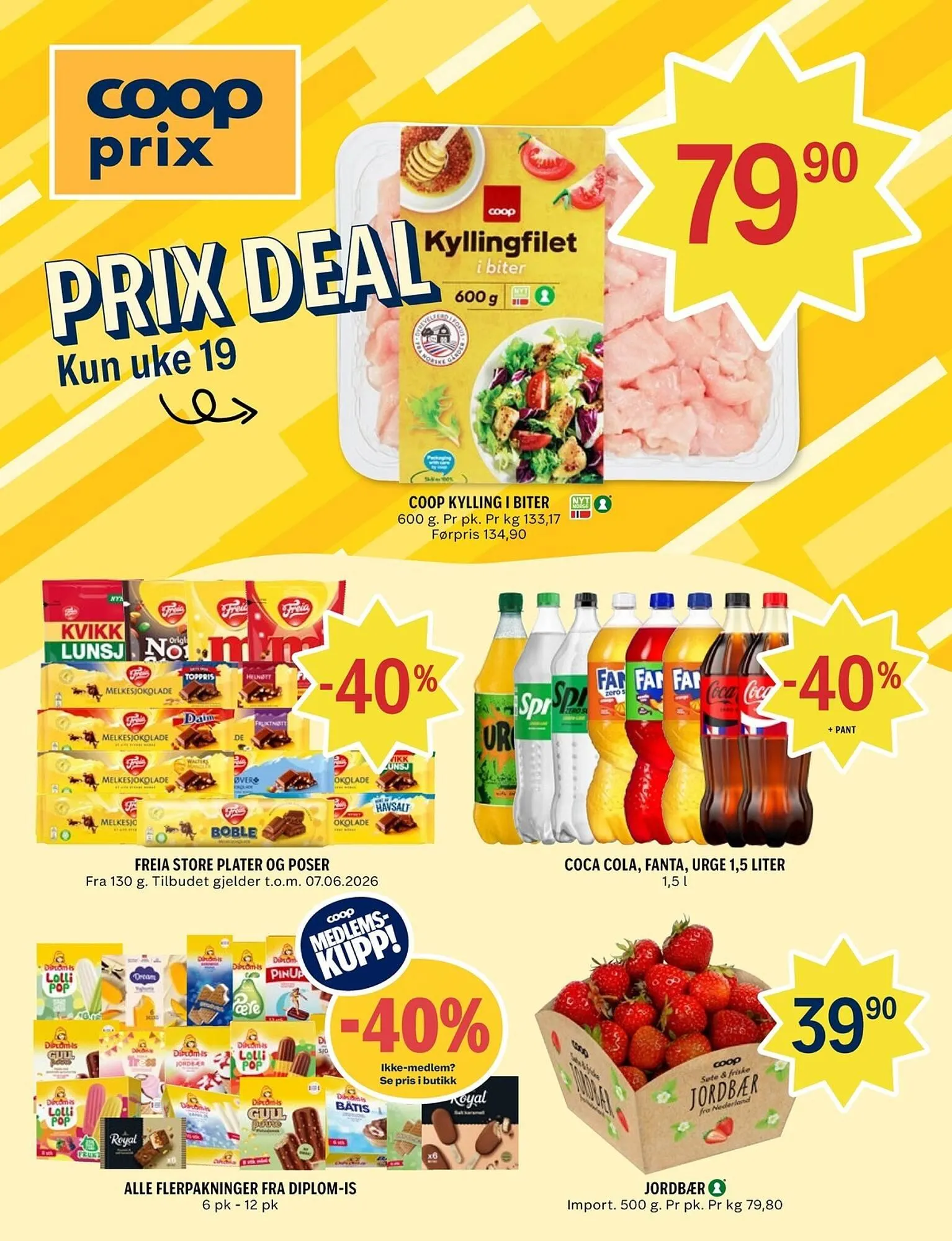 Coop Prix kundeavis fra 4. mai til 7. juni 2026 - kundeavisside 1