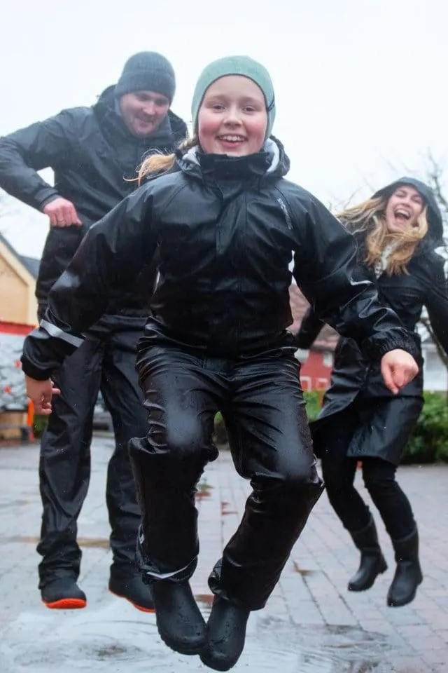Regndag resirkulert regnjakke barn 8-14