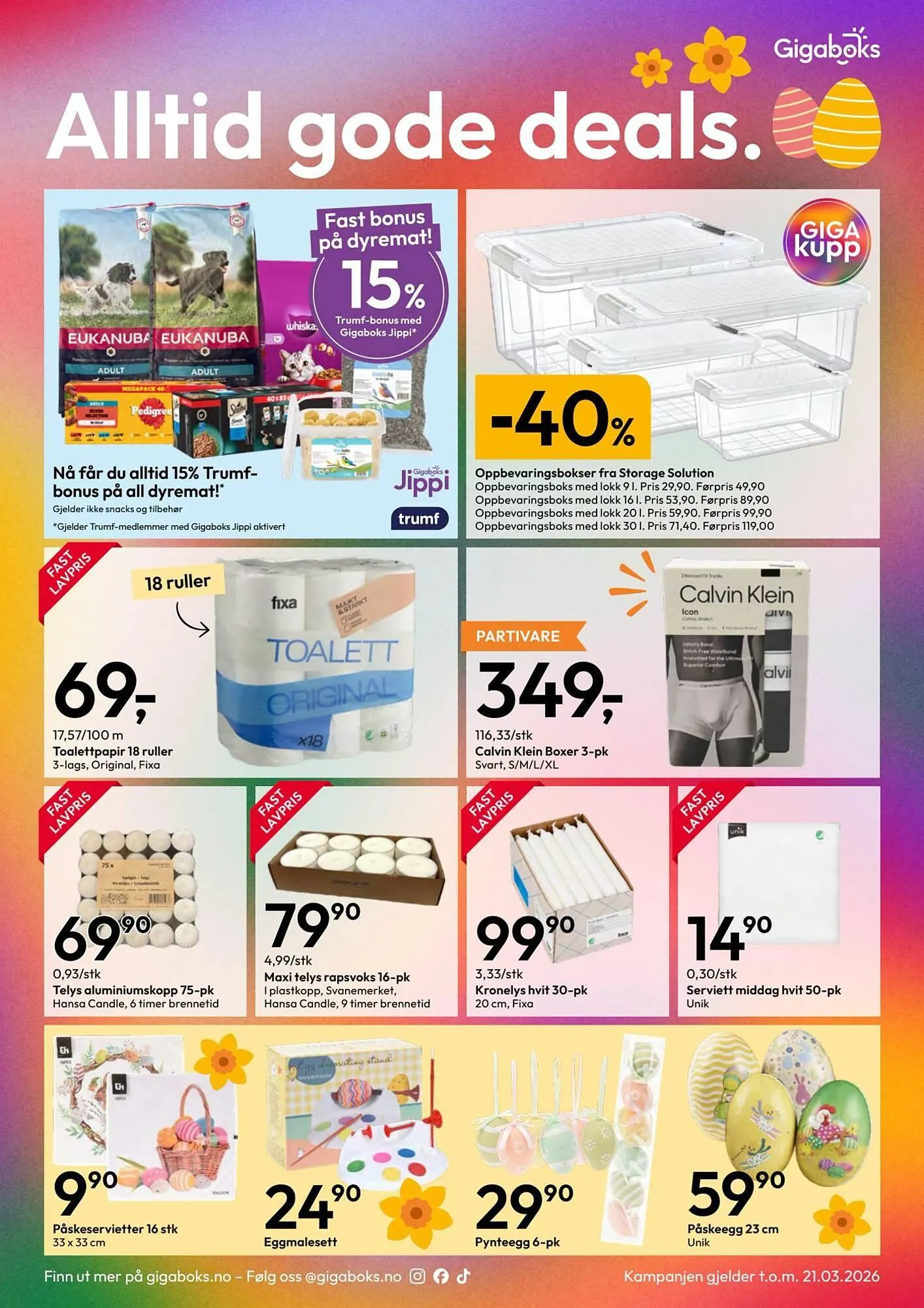 Gigaboks kundeavis fra 15. mars til 21. mars 2026 - kundeavisside 2