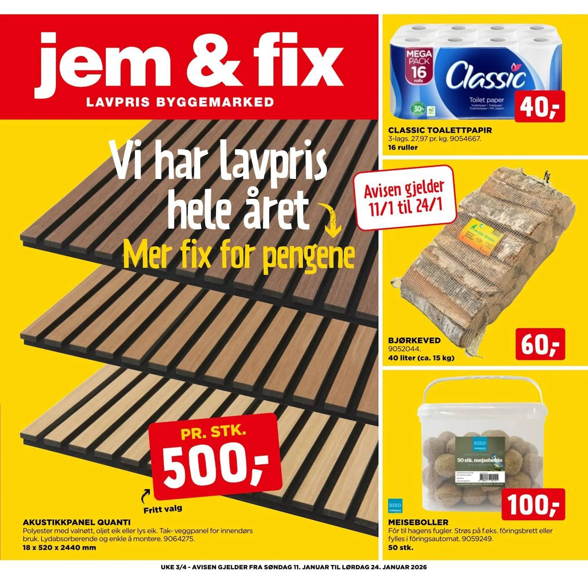 Jem & fix kundeavis fra 11. januar til 25. januar 2026 - kundeavisside 1