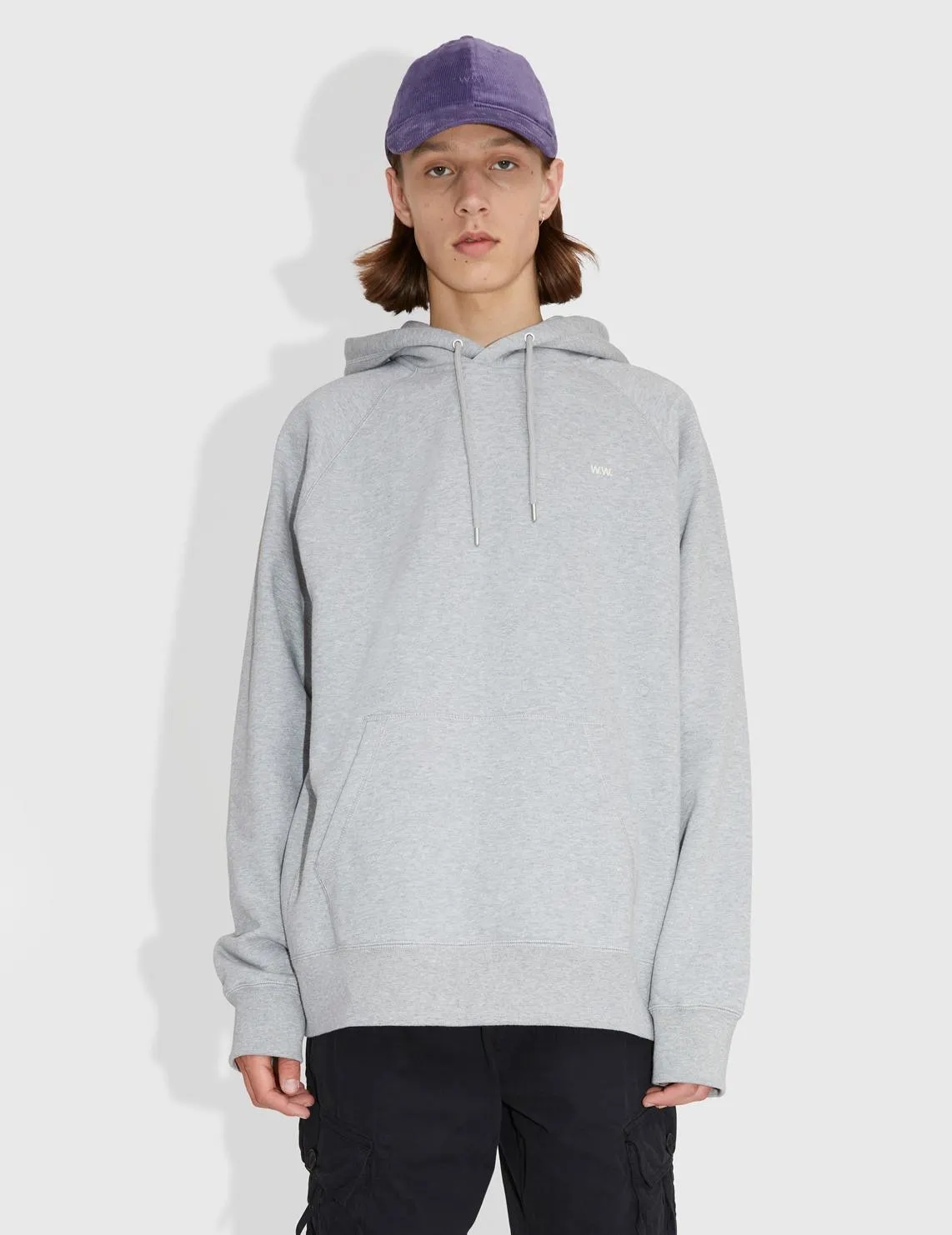 Essential Fred Classic Hoodie Grey Melange