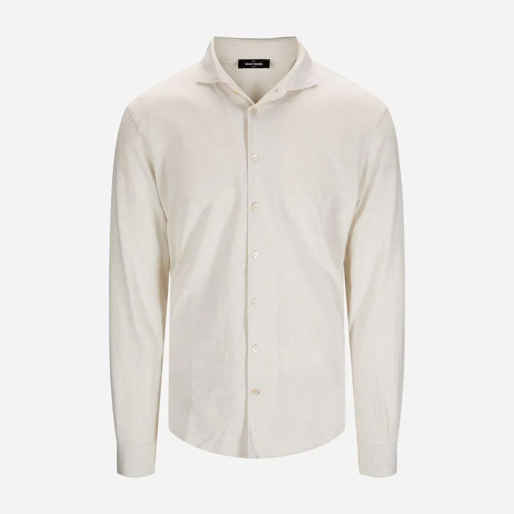 Cotton-Cashmere Shirt - White