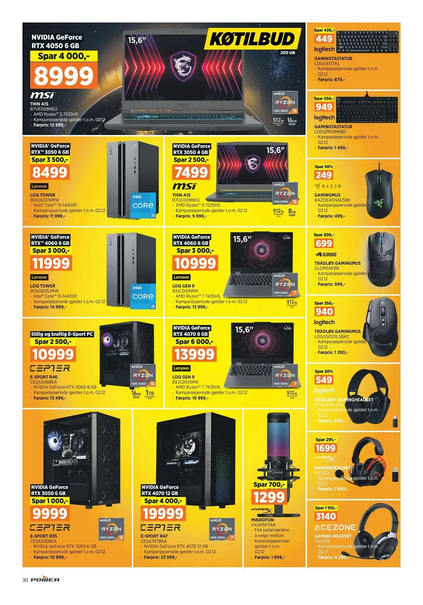 POWER Kundeavis fra 21. november til 2. desember 2024 - kundeavisside 30