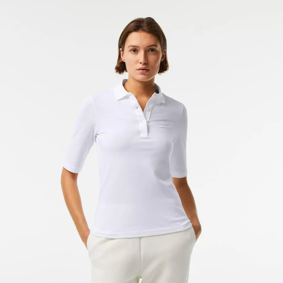 Women's Lacoste Slim Fit Supple Cotton Polo Shirt